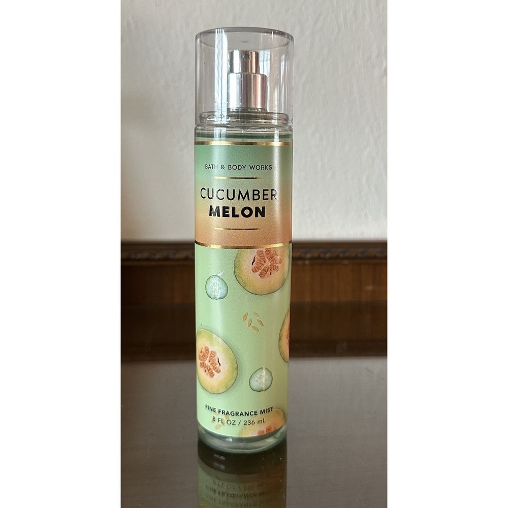 BATH AND BODY WORKS CUCUMBER MELON FINE FRAGRANCE MIST SPRAY 8 OZ - Picture 2 of 3